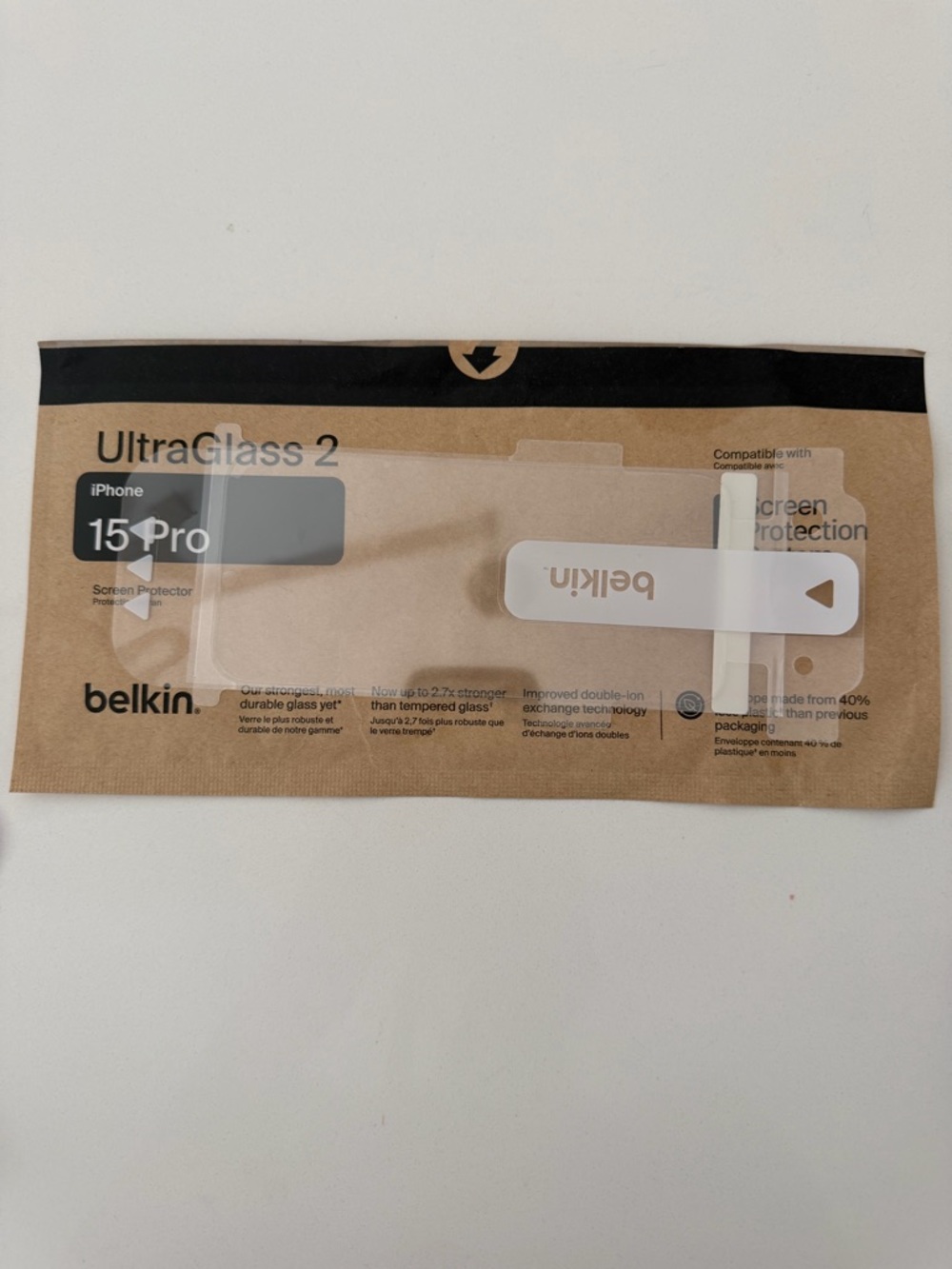 Belkin UltraGlass 2 Screen Protector 15 Pro